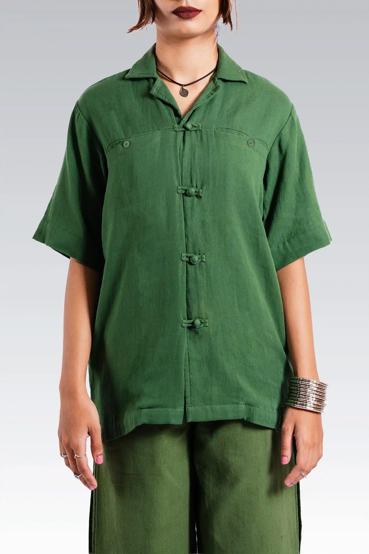 Zen Shirt Forest Green image 1
