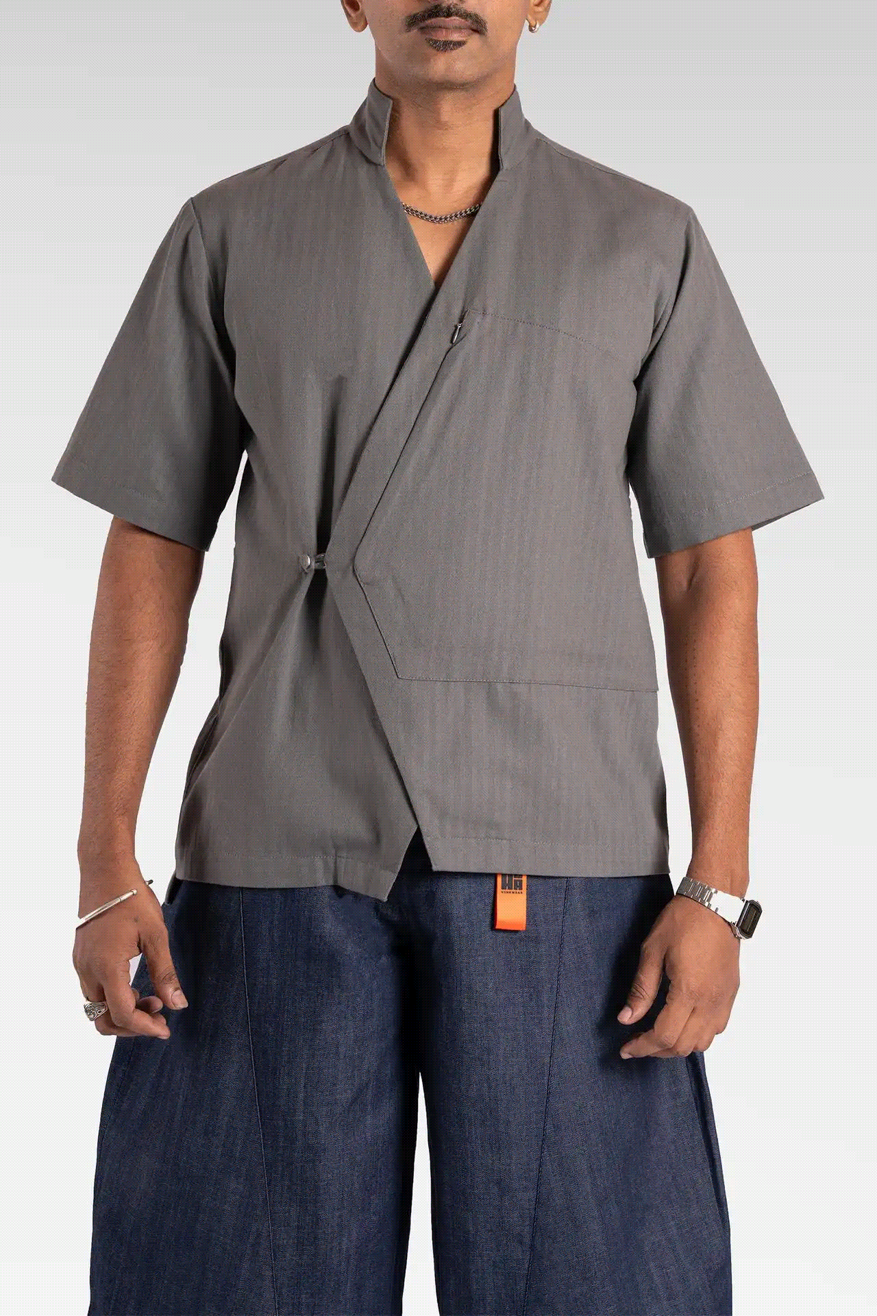 Nehru Shacket Grey image 0